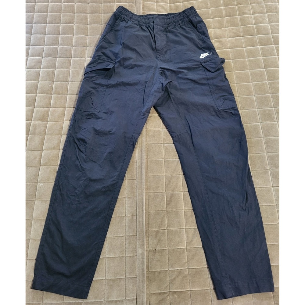 Nike Sportswear Club Womens Woven Cargo Pants Black Size Small/Petite